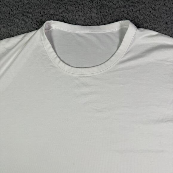 Lululemon Shirt Mens XL White Fundamental Organic Cotton Classic Fit Crewneck - Picture 1 of 9